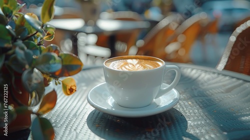 Cup of Coffee on Wooden Table