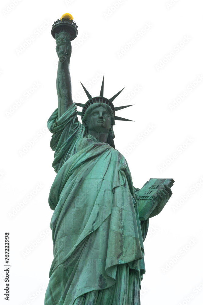 Fototapeta premium statue of liberty isolated