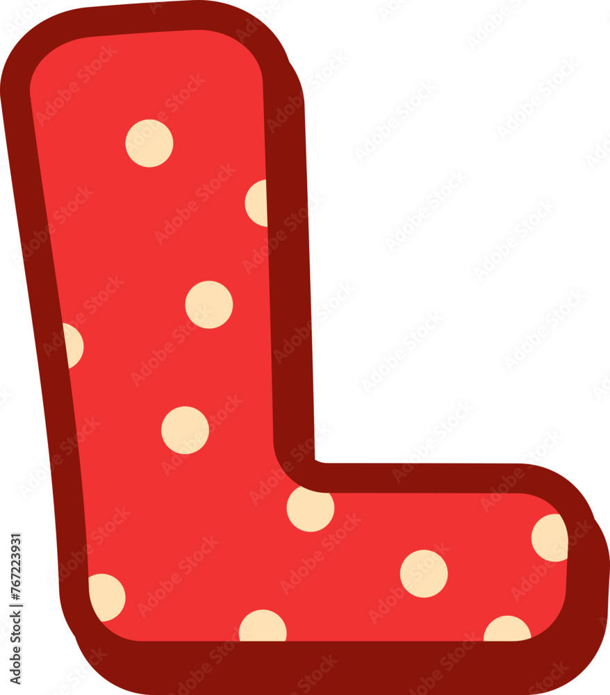Alphabet Polka Dot letter L Alphabet Polka Dot letter L