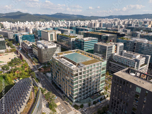 Seoul, South Korea. Cityscape of Seongnam City Gyeonggi-do State