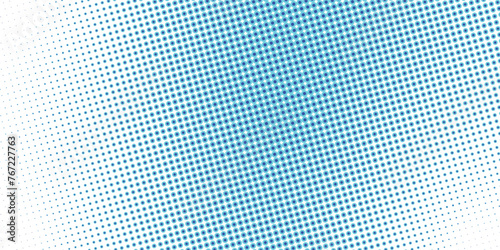 Dotted gradient halftone background. Horizontal seamless dotted pattern in pop art style. 