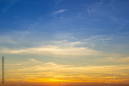 The background of beautiful sky, colorful of sky © Oleh Marchak