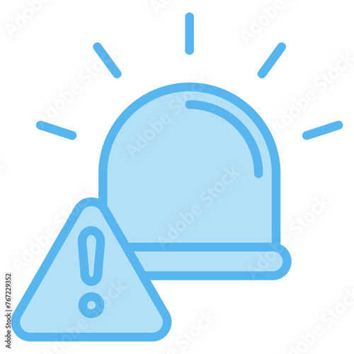 Safety Siren Design Elements Icons