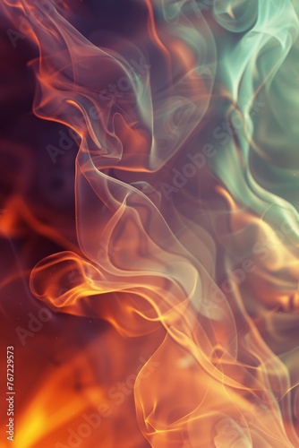 Abstract 3D Colour Gradients with Smoke and Dramatic Lighting in Octane Render, Houdini