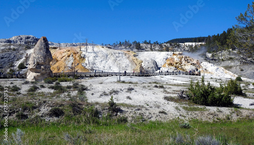 Mammoth Hot Spring, Yellowstone, Wyoming, United States of America
