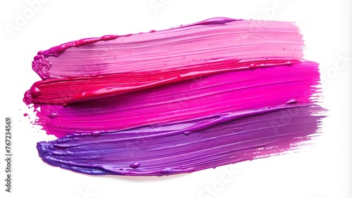 Wallpaper Mural Abstract Acrylic Brush Strokes in Pink and Purple on White Background Torontodigital.ca