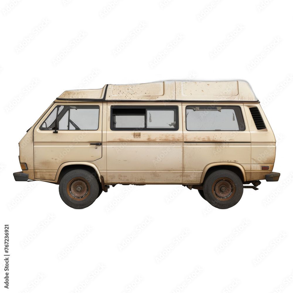 Minivan isolated on transparent background