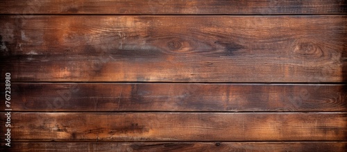 Close-up of wooden wall stained in brown