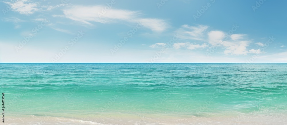 Ocean view from sandy shore Ocean view from sandy shore