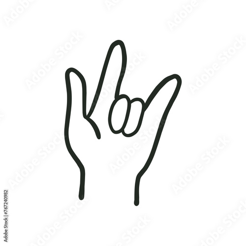 hand I Love You Sign Gesture Valentines