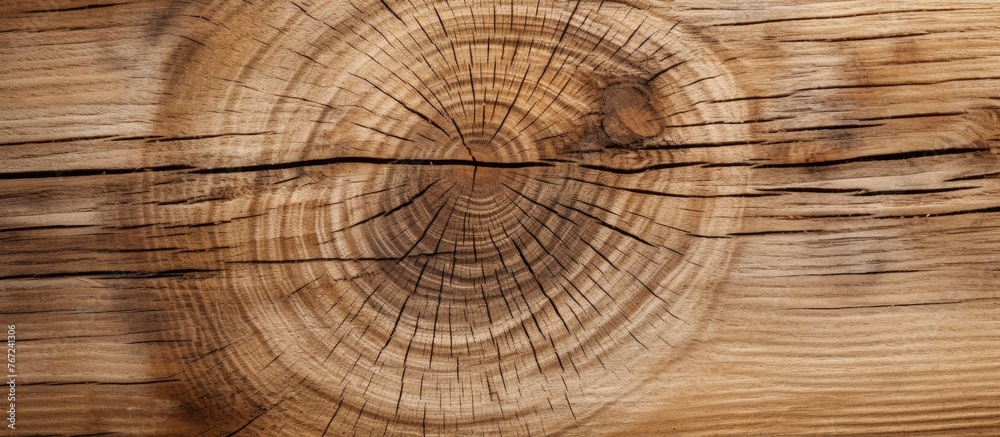 Naklejka premium A close-up of a section of timber