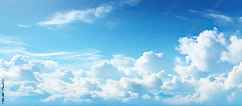 Clouds at sky over ocean with boat Clouds at sky over ocean with boat