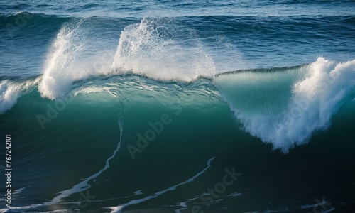 Ocean wave breaking on the shore. Ocean wave breaking on the beach
