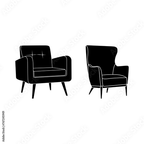 Break down the chair into basic shapes such as rectangles, circles, and lines. This will help in creating a precise and clean vector illustration.