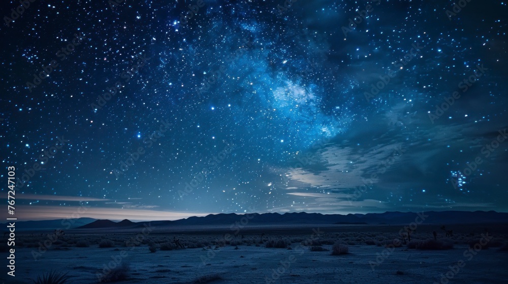 beautiful starry night in a desert with many stars beautiful starry night in a desert with many stars
