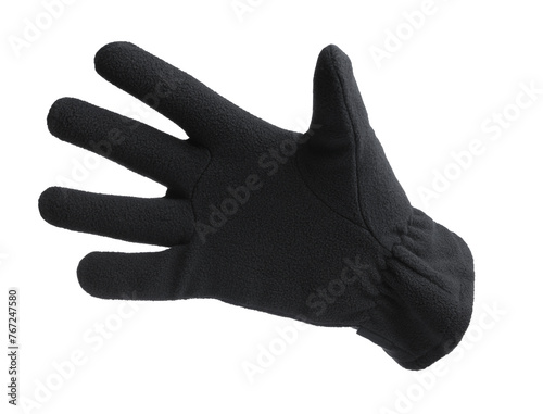Black warm fleece glove