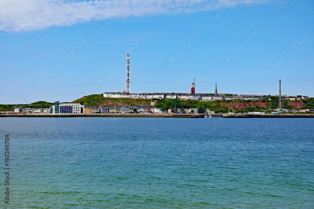 Helgoland Blick auf die Insel