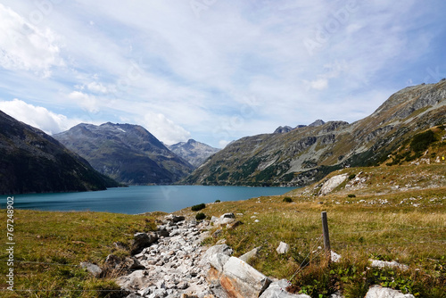 Speicher Kölnbrein in den Hohen Tauern im Herbst 