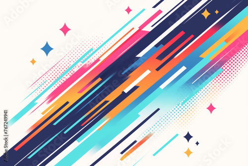 ポップな線の幾何学的な背景