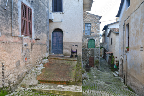 A street in Prossedi, a medieval village in Lazio, Italy. © Giambattista