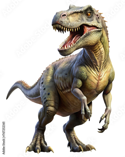 cute tyrannosaurus dinosaur isolated