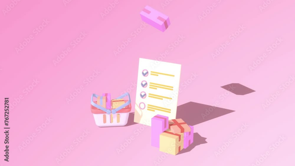 Animated Shopping List. Animated Shopping Checklist. Suitable For Content Video, Explainer Video, Business, Services And Advertisement. Animated Shopping List. Animated Shopping Checklist. Suitable For Content Video, Explainer Video, Business, Services And Advertisement.