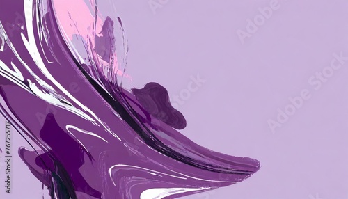 purple distressed acrylic canvas with abstract flow art printing and paint splash liquid wavy elements isolated pastel background copy space