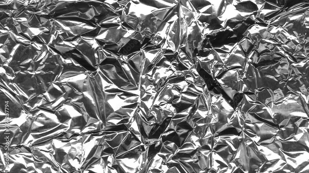 Crinkled Aluminum Foil Texture Crinkled Aluminum Foil Texture