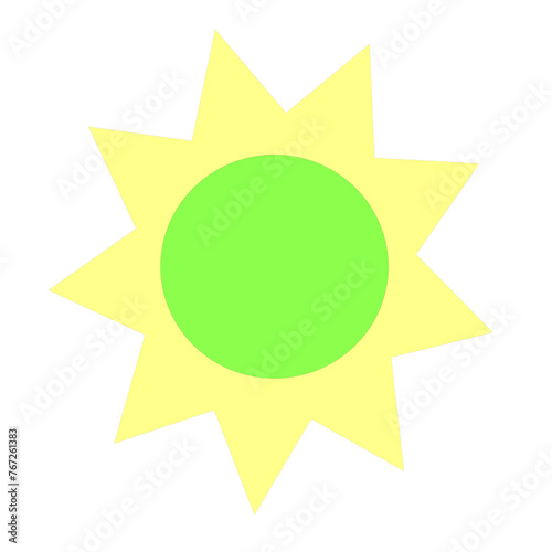 green sun icon