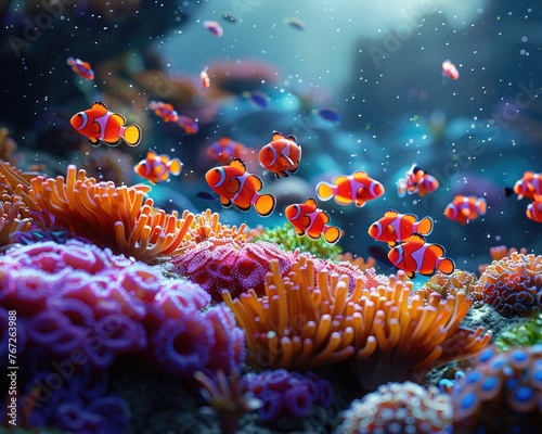nemo fish in coral sea