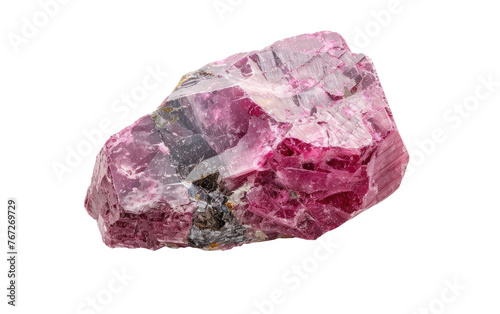 Gleaming Rhodonite: Nature's Luminescence isolated on transparent Background