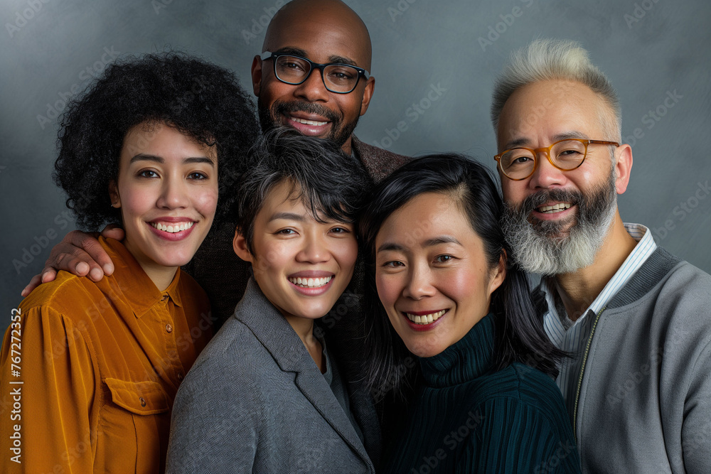 Group of positive handsome very different people, students, managers. Concept of diversity. Different hair style. Afro-american, Asian and Caucasian people. Group of positive handsome very different people, students, managers. Concept of diversity. Different hair style. Afro-american, Asian and Caucasian people.