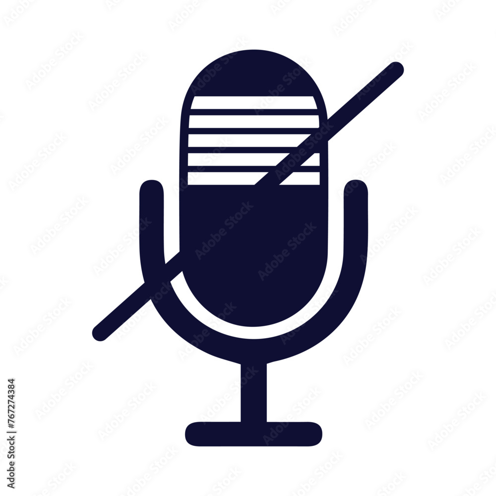 Mic, mute, cross, sign, sound, audio, Mute mic icon Mic, mute, cross, sign, sound, audio, Mute mic icon