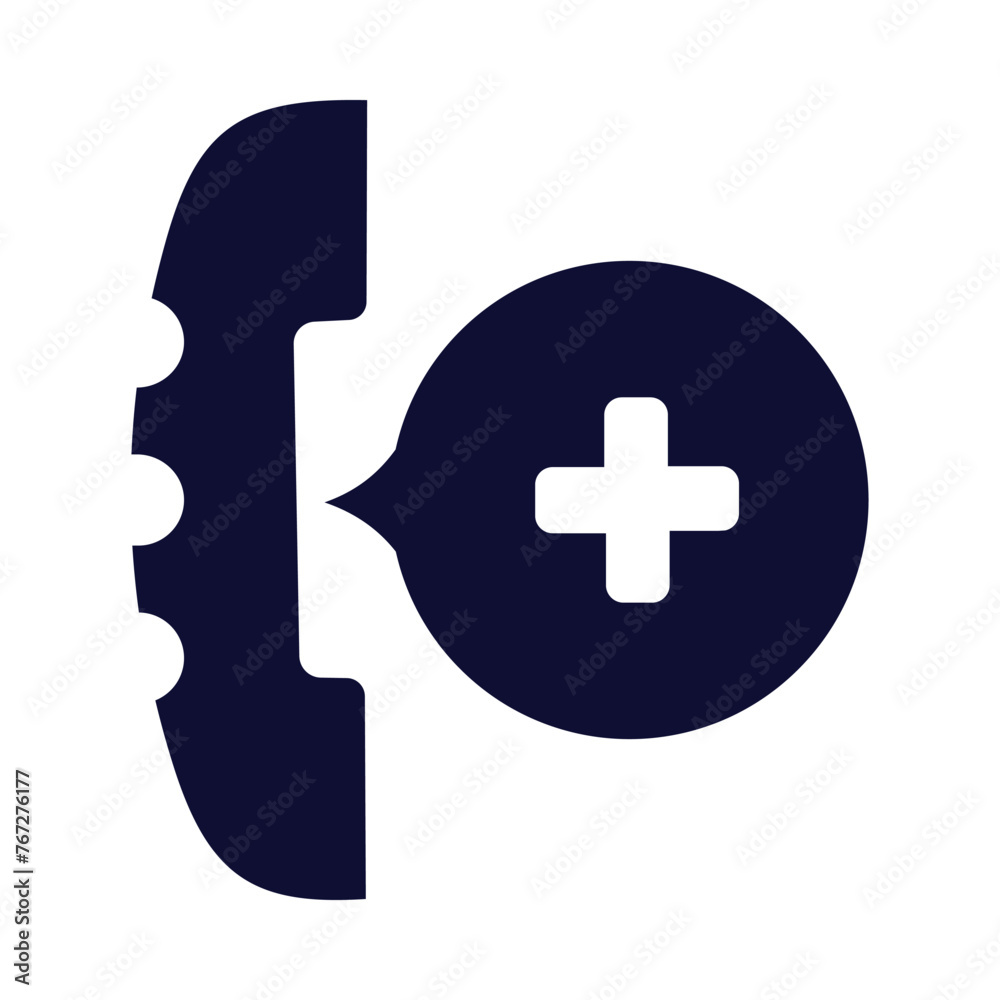 Obraz premium medical, call, plus, sign, emergency, medical call icon