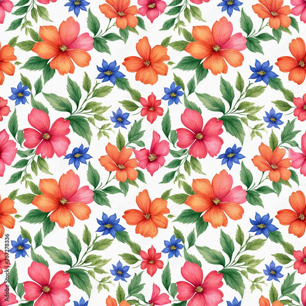 Beautiful artistic seamless floral natural pattern Beautiful artistic seamless floral natural pattern