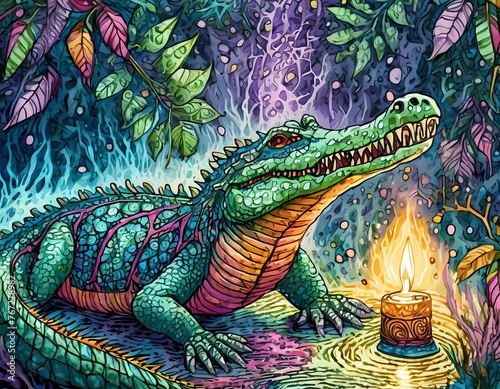 animal  spirit  shamanism  personal  companion  animal form  loyal  personal companion  loyal companion  crocodile  alligator