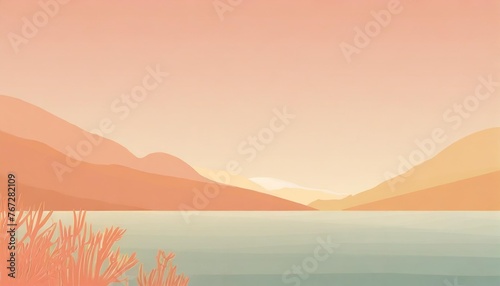 living coral and pacific coast abstract background vector presentation design powerpoint and business background