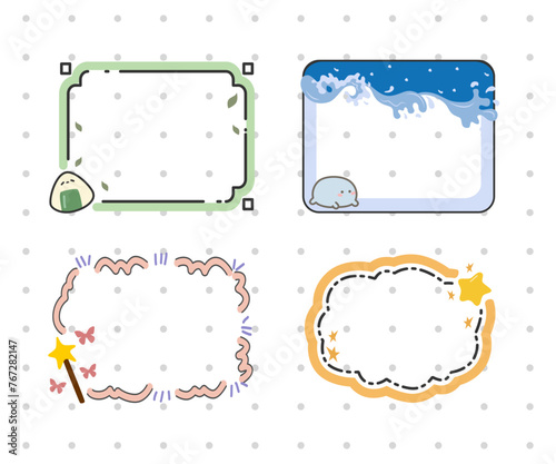 sticky note design collection set