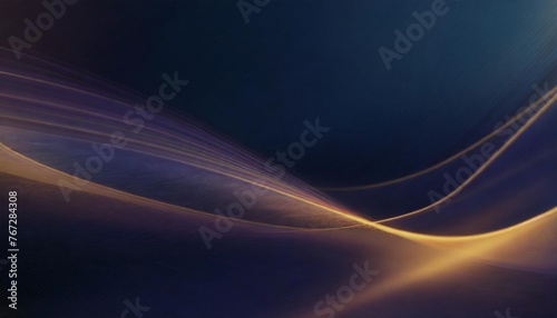 dark blue abstract background with ultraviolet neon glow blurry light lines waves