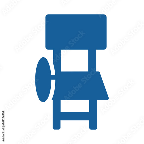 Seat, chair, bench, school bench, table, desk, school student desk icon
