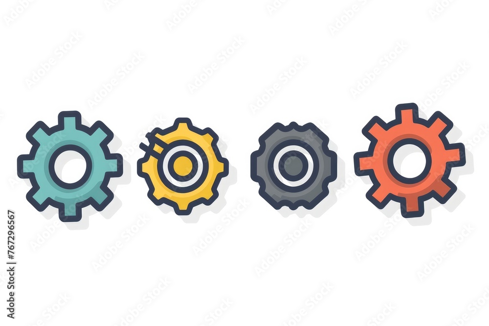 abstract background with gears