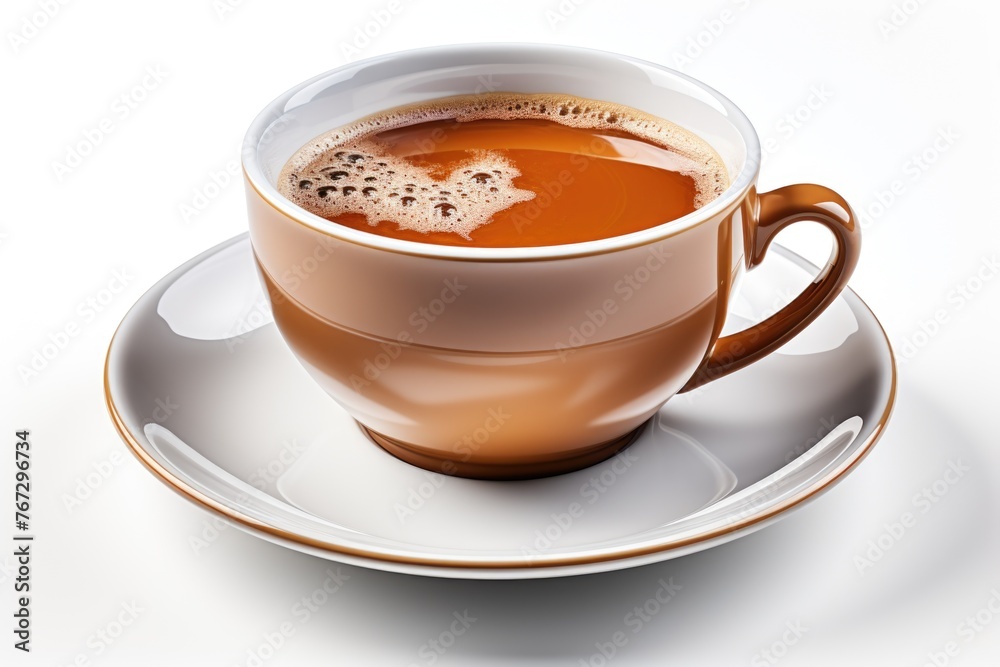 Coffee or tea isolated on white background Generative AI Coffee or tea isolated on white background Generative AI