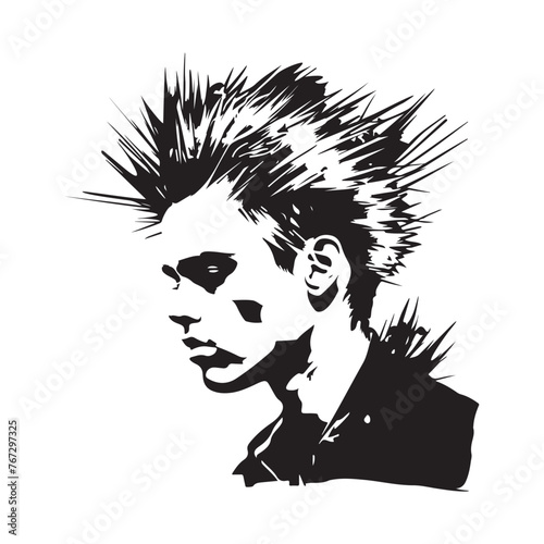 Spiked Hair Vector Art, Icons, and Graphics