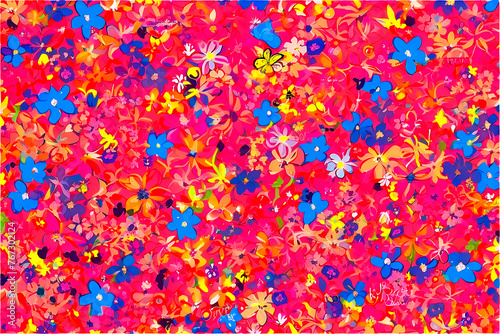 Background material flower blizzard colorful pink © Azharul