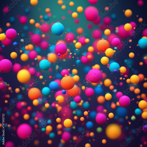 colorful particle illustration background