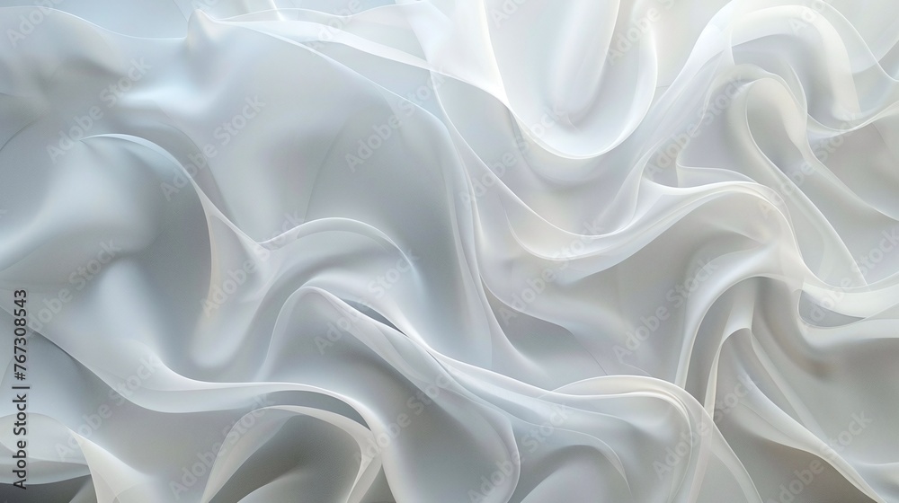 sophisticated abstract background with white satin and silk fabric, showcasing luxurious drapery and wavy folds in ivory color, emphasizing smooth and high-end material texture sophisticated abstract background with white satin and silk fabric, showcasing luxurious drapery and wavy folds in ivory color, emphasizing smooth and high-end material texture