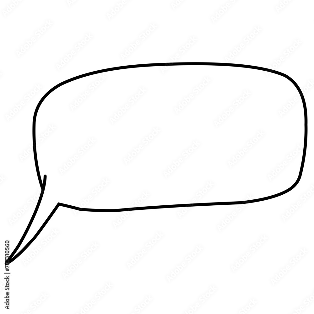 Retro empty comic bubbles and elements outline Retro empty comic bubbles and elements outline