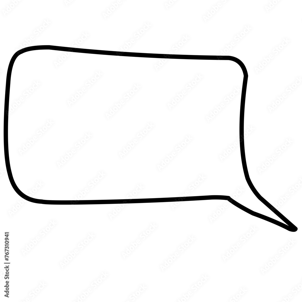 Retro empty comic bubbles and elements outline