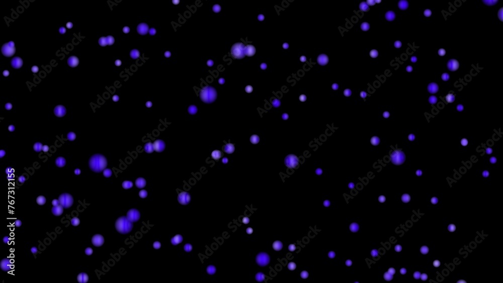 Abstract a macro shot of numerous bubbles rising in on a purple color illustration. black background 4k illustration. Abstract a macro shot of numerous bubbles rising in on a purple color illustration. black background 4k illustration.