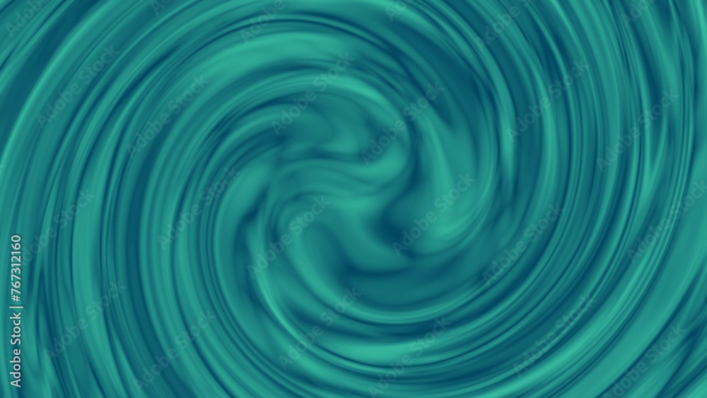 Abstract wavy twirl turquoise color illustration. Liquid background 4k illustration. Abstract wavy twirl turquoise color illustration. Liquid background 4k illustration.